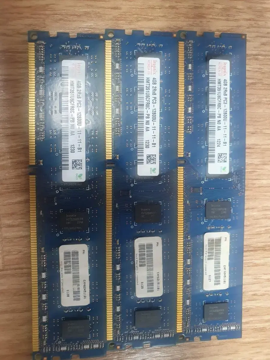 데스크탑 램 - 하이닉스 DDR3 12800 4G X 3개